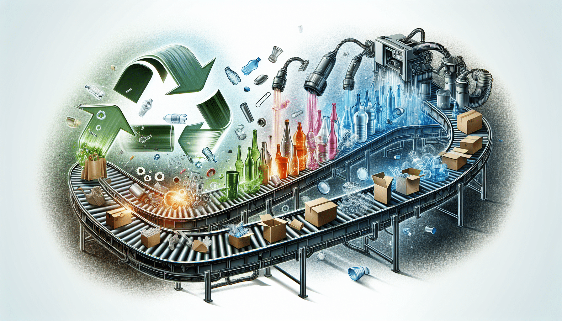 Illustration of non-metal recycling