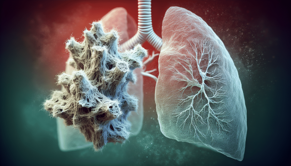 Illustration of asbestos fibers