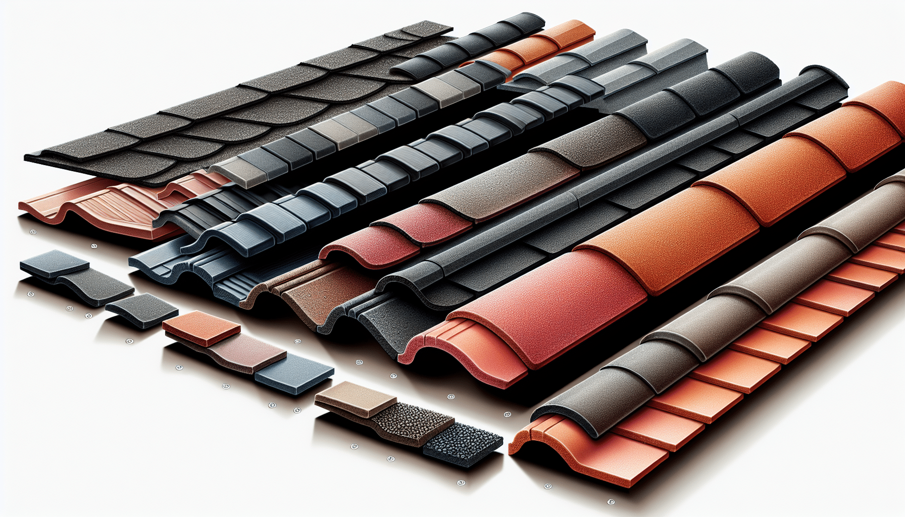 various lightweight roof tiles