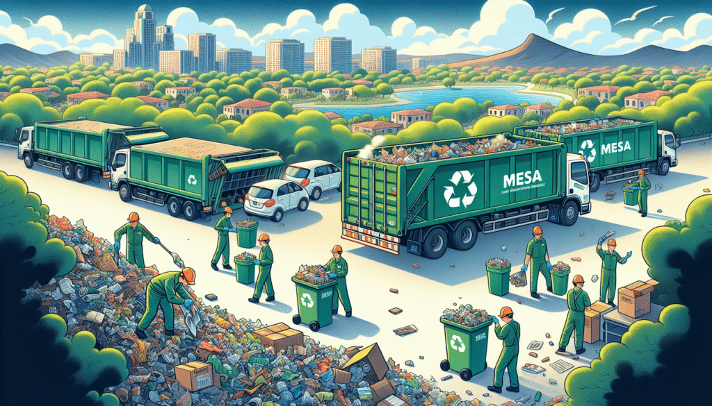 Illustration of eco-friendly junk hauling
